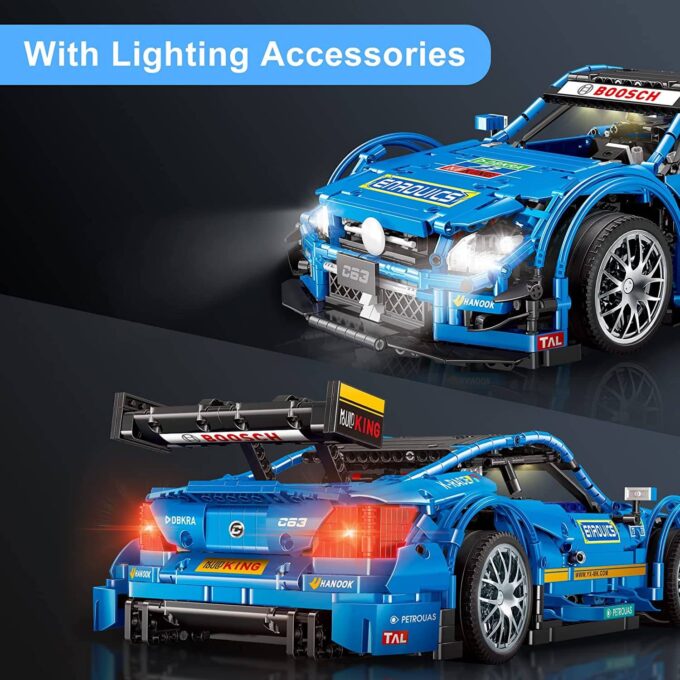 Mould King 13073 1:8 Scale Motorized C63 DTM Racing Car - 1989 PCS - Image 5