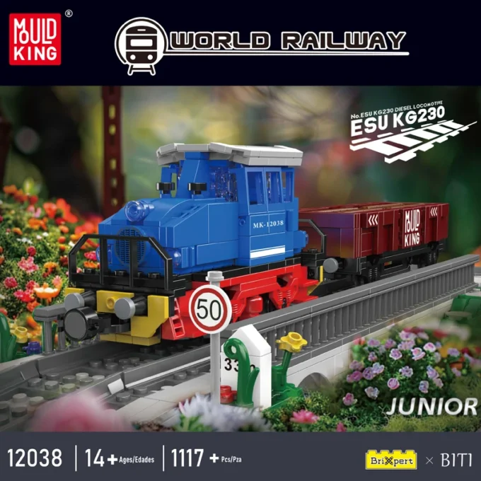 Mould King 12038 ESU KG2300 Diesel Locomotive Building Set - 1,117 Pcs - Image 2