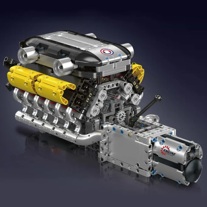 Mould King 10202 Motorised Lambo V12 Engine & Gearbox Building Set - 1,260 Pcs - Image 2