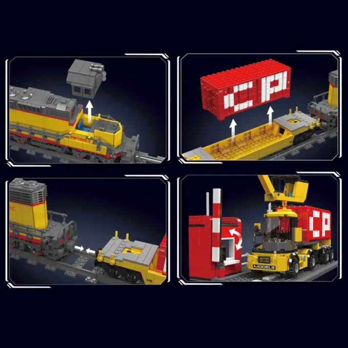 Mould King 12027 SD40-2 Diesel Locomotive Building Set - 1,257 Pcs - Image 5