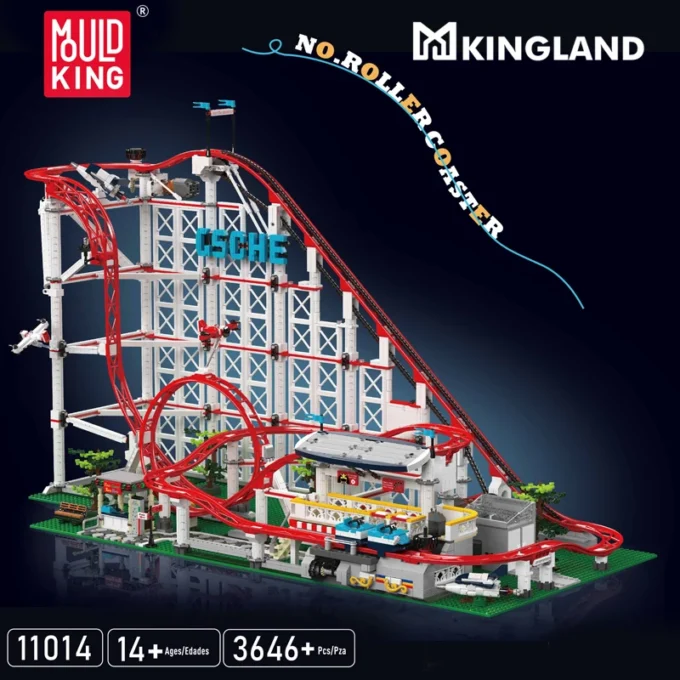 MOULD KING 11014 Motorised Roller Coaster Model Building Set - 3,646 PCS - Image 3