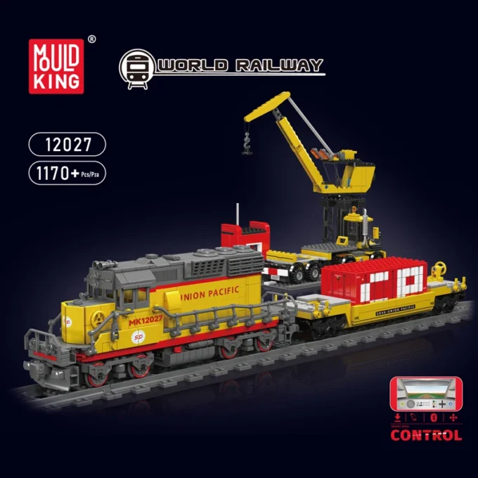 Mould King 12027 SD40-2 Diesel Locomotive Building Set - 1,257 Pcs - Image 3