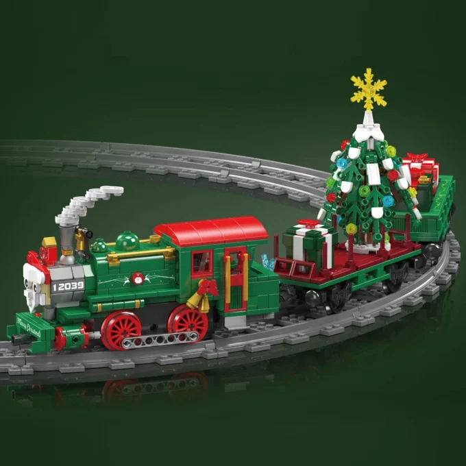 Mould King 12039 Christmas Train ESU KG230 Diesel Locomotive Building Set - 922 Pcs - Image 3