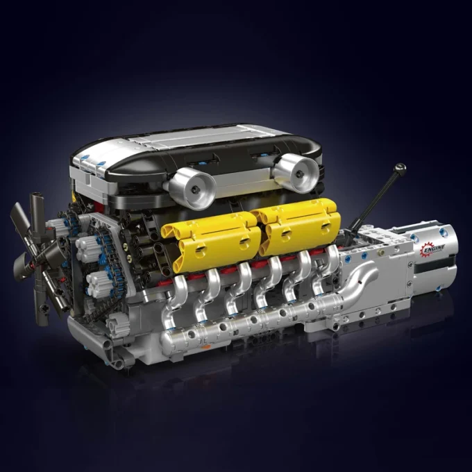 Mould King 10202 Motorised Lambo V12 Engine & Gearbox Building Set - 1,260 Pcs - Image 4