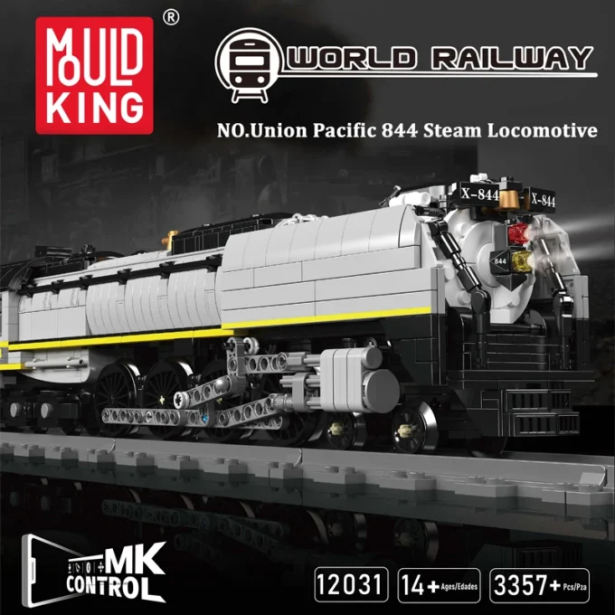 Mould King 12031 Union Pacific 844 Steam Locomotive Building Set - 3,357 Pcs - Image 2