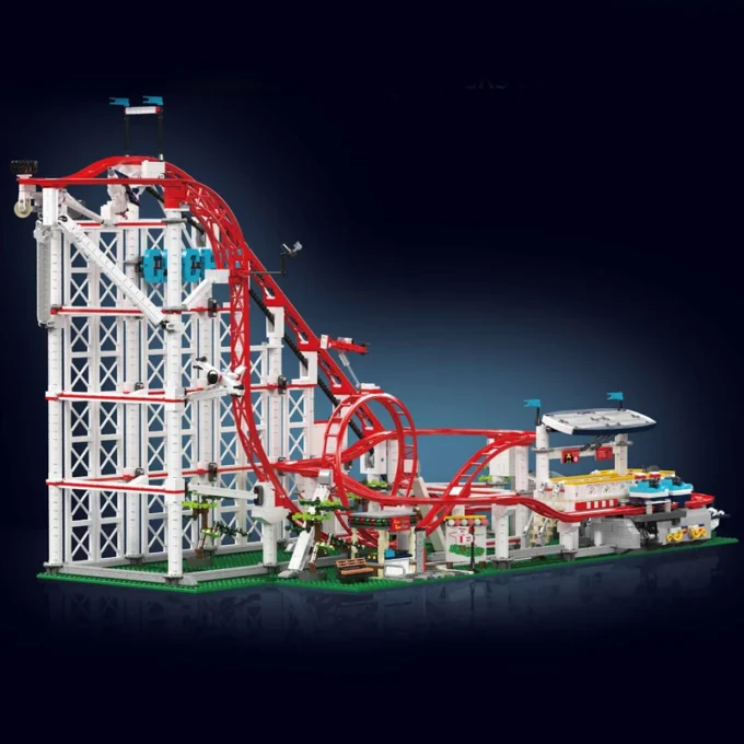 MOULD KING 11014 Motorised Roller Coaster Model Building Set - 3,646 PCS - Image 2