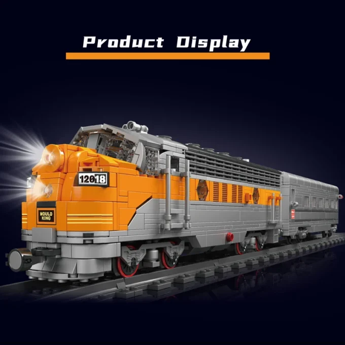 Mould King 12018 USA EMD F7 WP Diesel Locomotive - 1,541 Pcs - Image 5