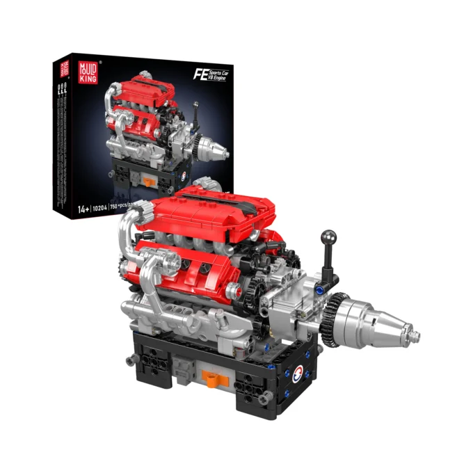Mould King 10204 Italian V8 Engine Building Set - 750 Pcs