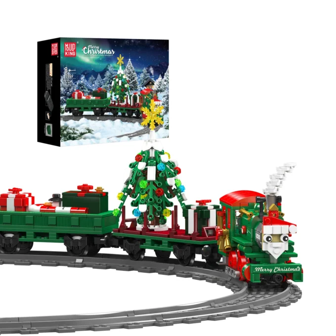 Mould King 12039 Christmas Train ESU KG230 Diesel Locomotive Building Set - 922 Pcs